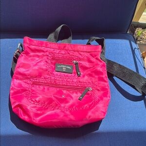 U.S. Polo Assn. Pink Crossbody Bag with Adjustable Strap